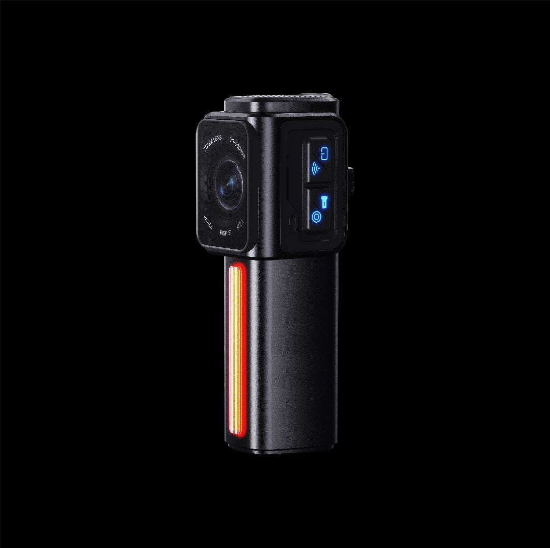 Cámara trasera para ciclistas con luz diurna de 70 Lúmenes